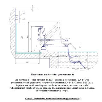 Подъемник малый для опускания пациента в бассейн в Крыму